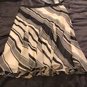 Black and ivory skirt
